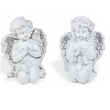 Anjo De Resina Rezando 16x12,5cm Ref.anj R13