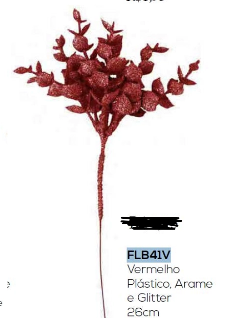 Pick Eucalipto Vermelho 22cm Flb41v