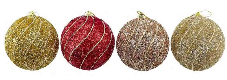 Bola De Natal 10cm Ref.nbol10v02 Nascente