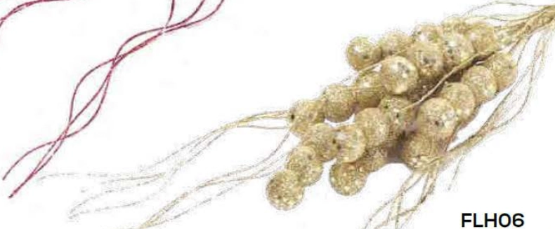 Enfeite Decorativo Natal Dourado Ref.fl H06