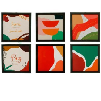 Quadro Dec. De Plast 25,5x25,5cm Ref.quaa03