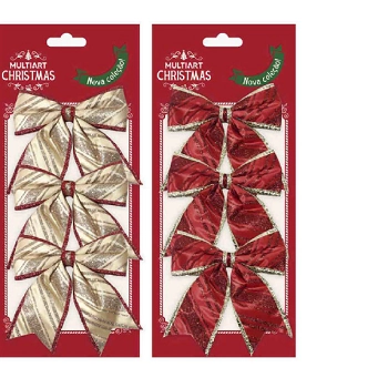 Laco De Natal 11cm C/3 Ver/dou Ref.lac0003