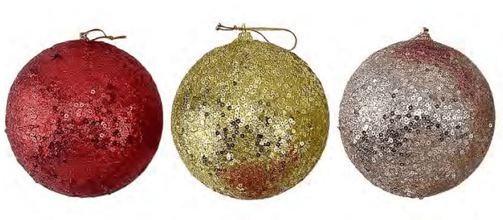 Bola Natalina Paete Sortida 8cm