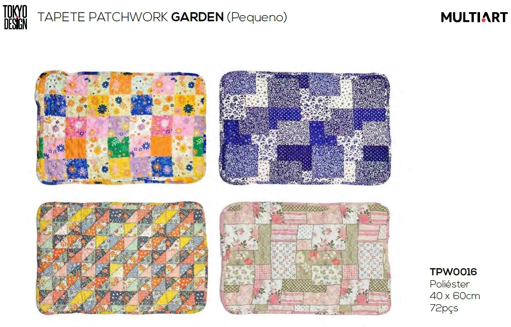Tapete Patchwork Garden Pequeno Tpw0016 Multiart