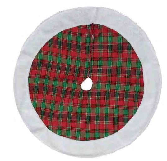 Saia Xadrez P/ Arvore De Natal 80cm Multiart