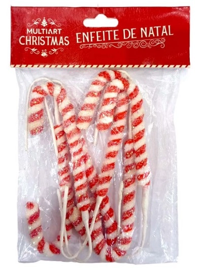 Adorno Natalino De Plast Candy 18cm Ref.nat0215 Nascente