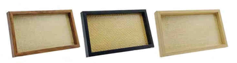 Bandeja De Vidro E Mdf 13x13cm Ref.ban0015