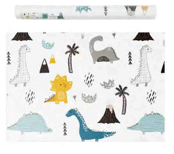 Papel De Parede Dinossauro 45x5cm Ref.adp0066