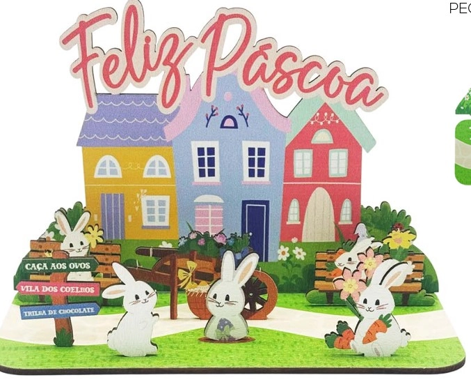 Enf Vila Do Coelho Casinha P/montar 8pcs 12.5x18cm Multiart