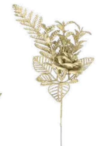 Folhagem Rosa Ouro 29cm Ref.flb0117d