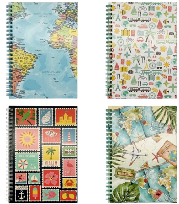 Caderno Viagem 143x205 55f 4 Tipos