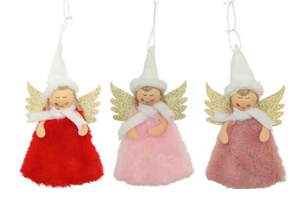 Enf Mini Anjo Pelucia Sort 9x12cm Multiart