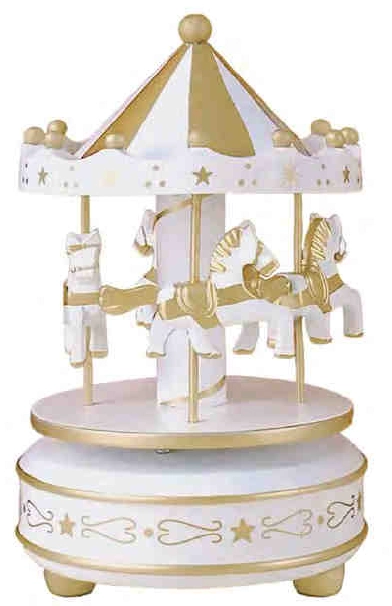 Carrossel Musical Branco Sortido 17x11cm Multiart