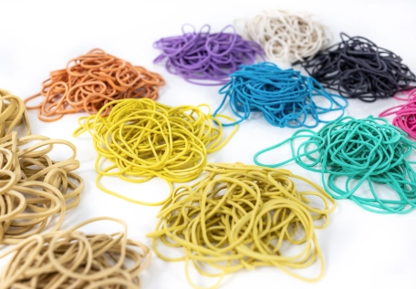 Elasticos Coloridos C/50un Cores Sortidas Multiart
