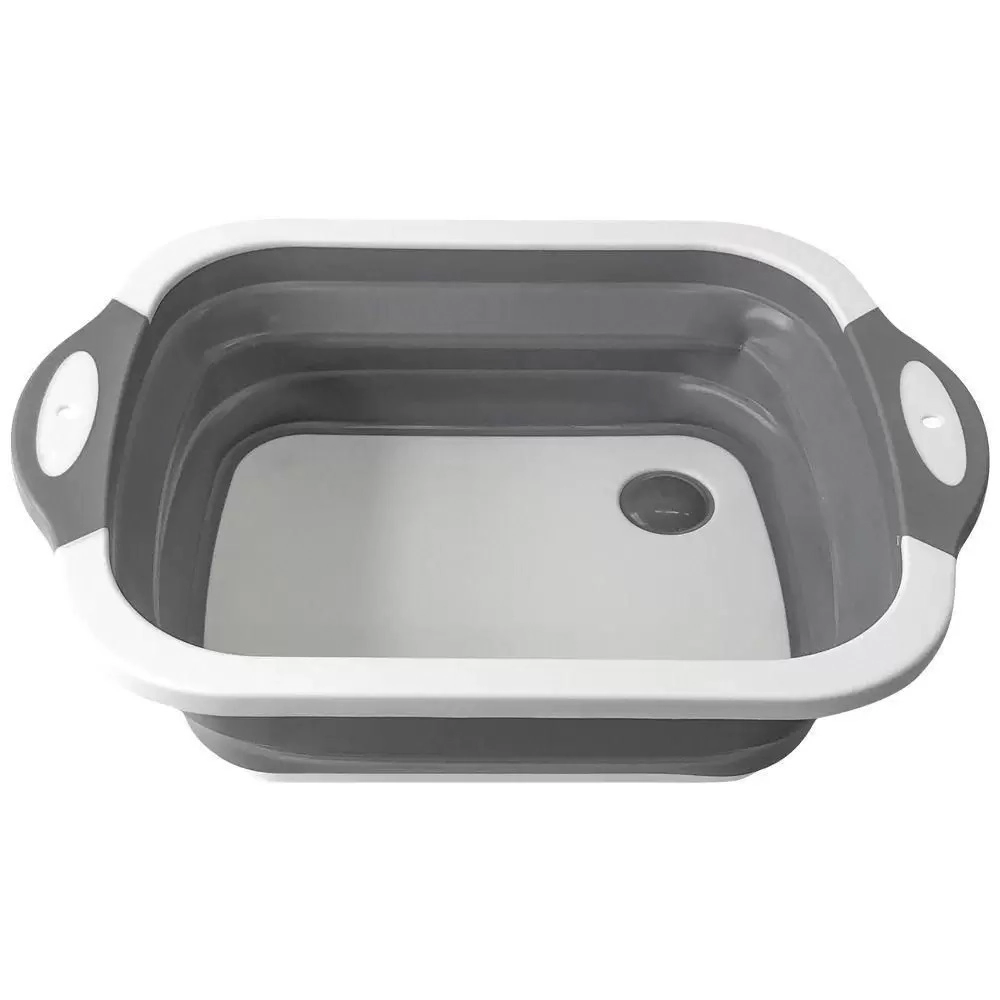 Tabua Corte E Cesto Multifuncional Silicone 40x30x3 Mc3237