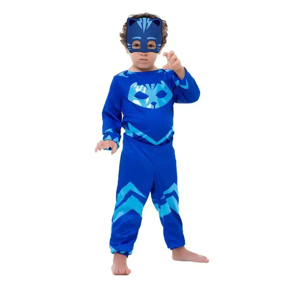 Fantasia PJ Masks Menino Gato Longa G - Regina Festas