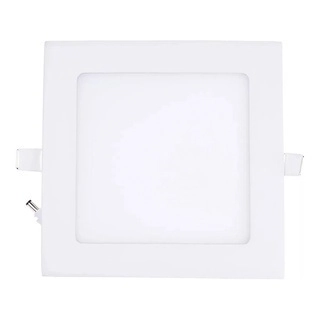 Painel Plafon Led Embutir Slim 15x15 12w Quadrado Branco Quente 3000k