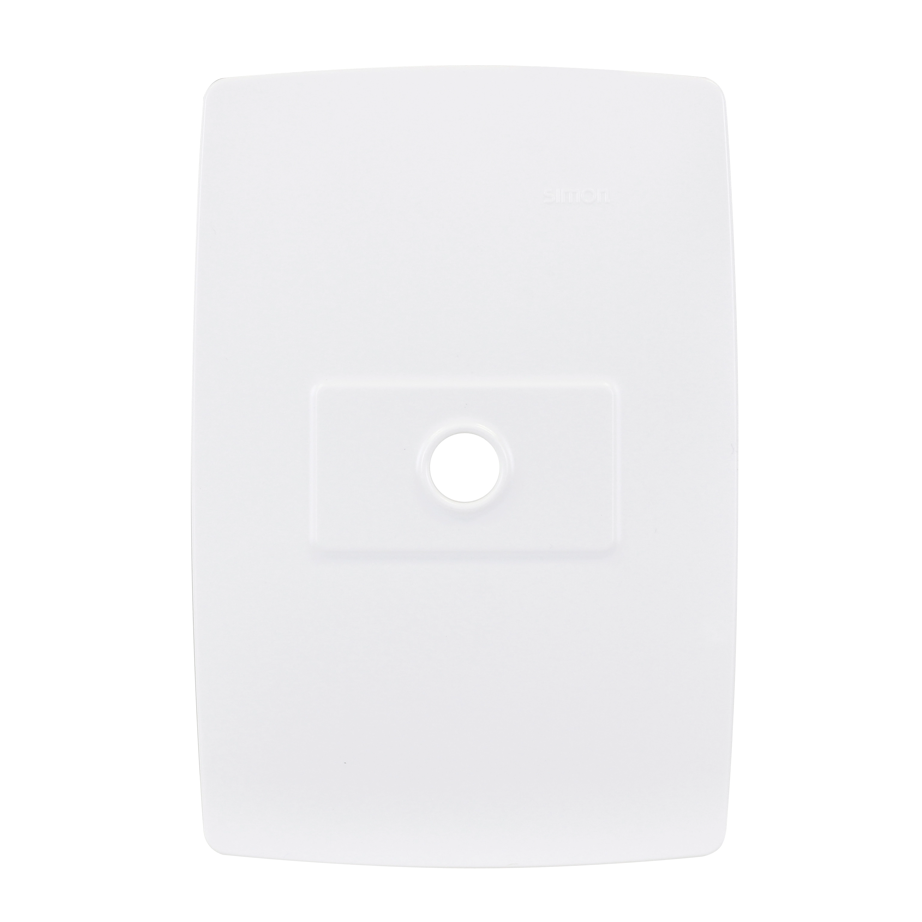 Placa com Suporte 4x2 com Furo Branco S30 Simon