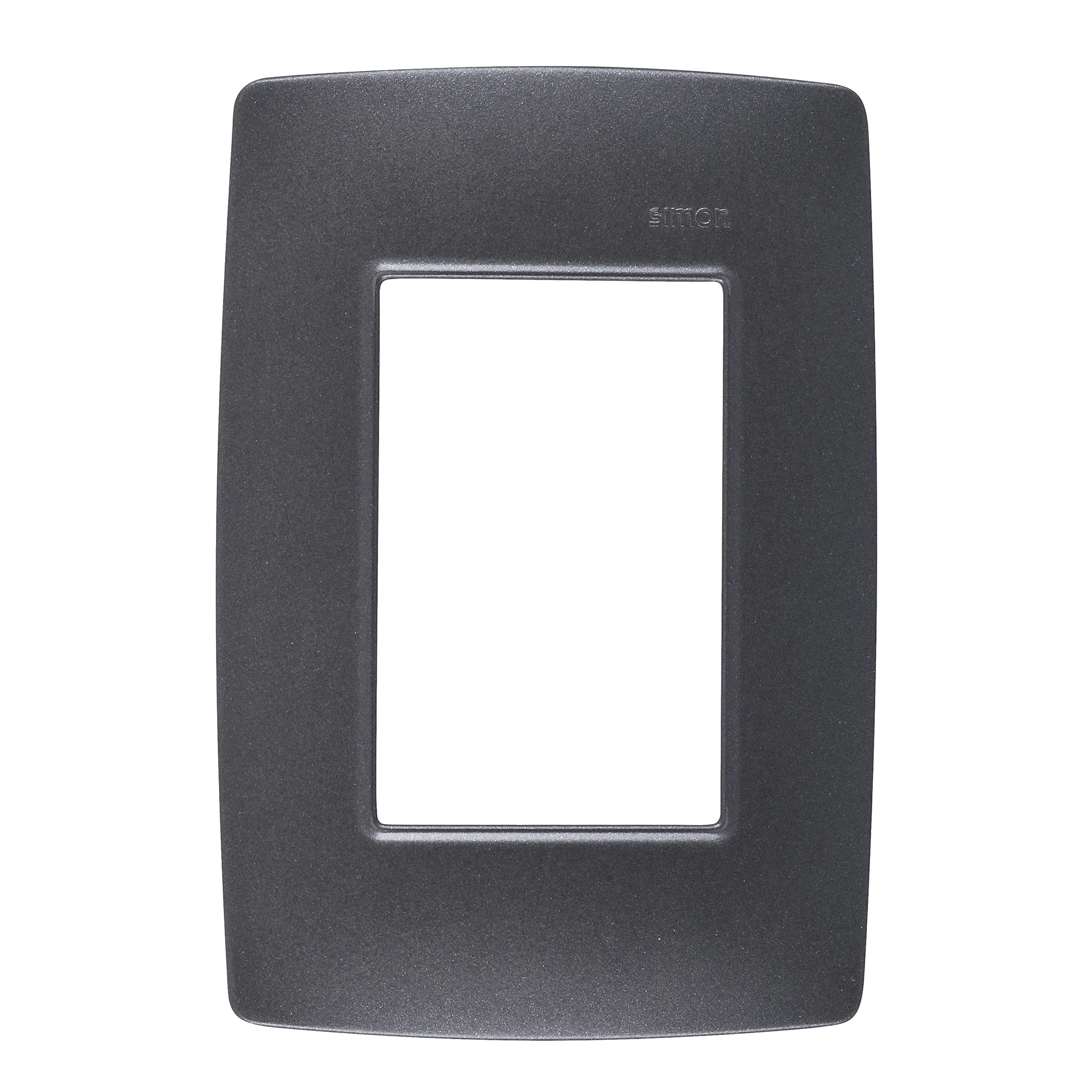 Placa com Suporte 4x2 3Módulos Grafite Metalizado S30 Simon