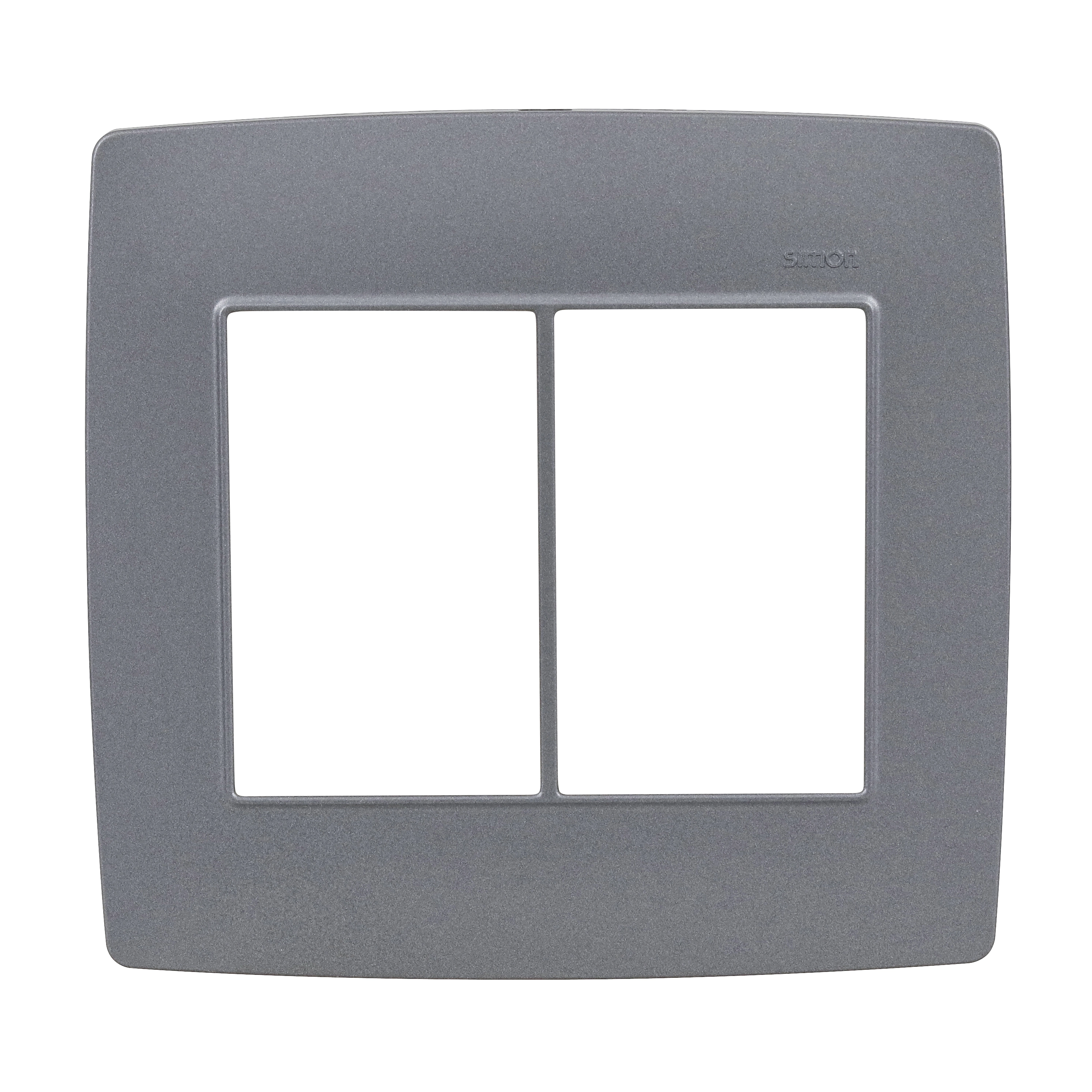 Placa com Suporte 4x4 6Módulos Grafite Metalizado S30 Simon
