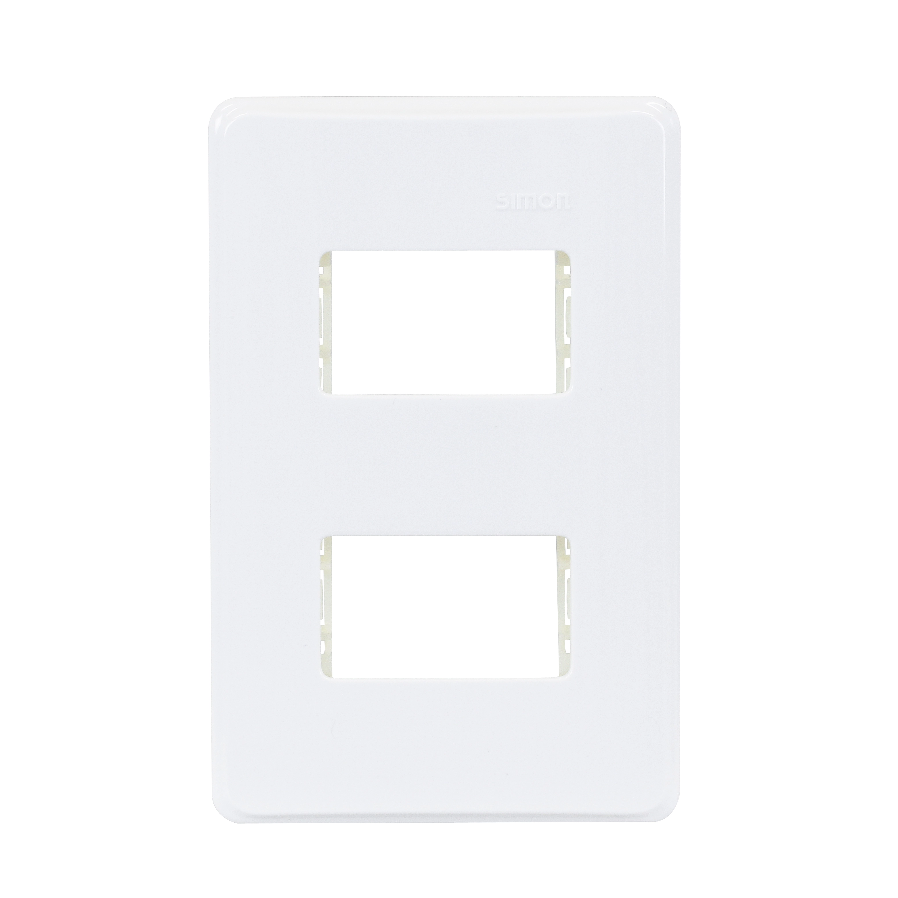 Placa com Suporte 4x2 2 Módulos Branco Simon 19 Simon
