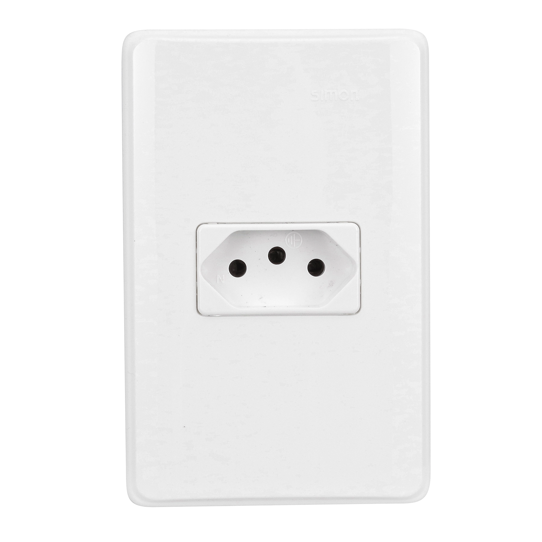 Conjunto de Tomada Energia 10A Branco S19 Simon