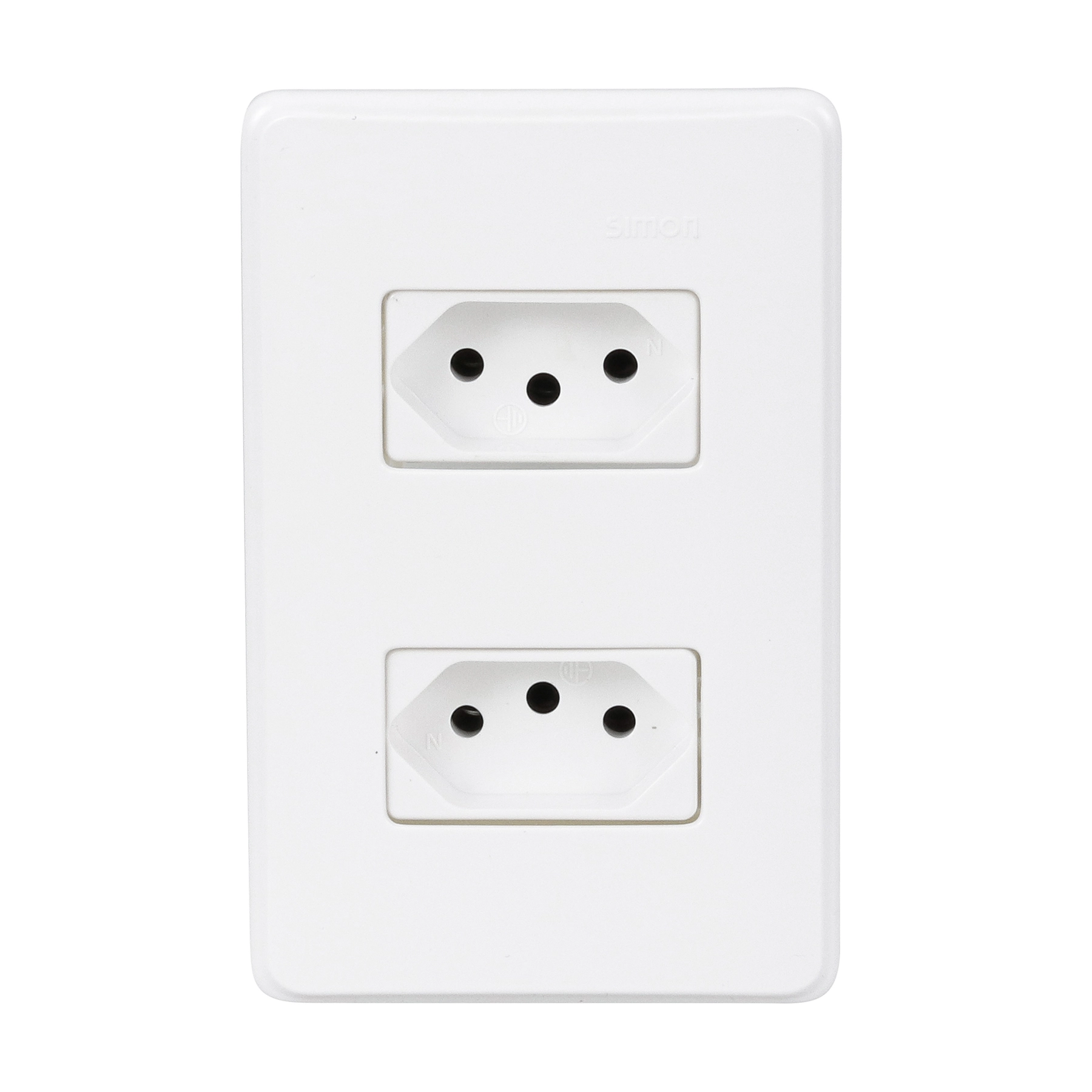 Conjunto de Tomada Energia Branco S19 Simon