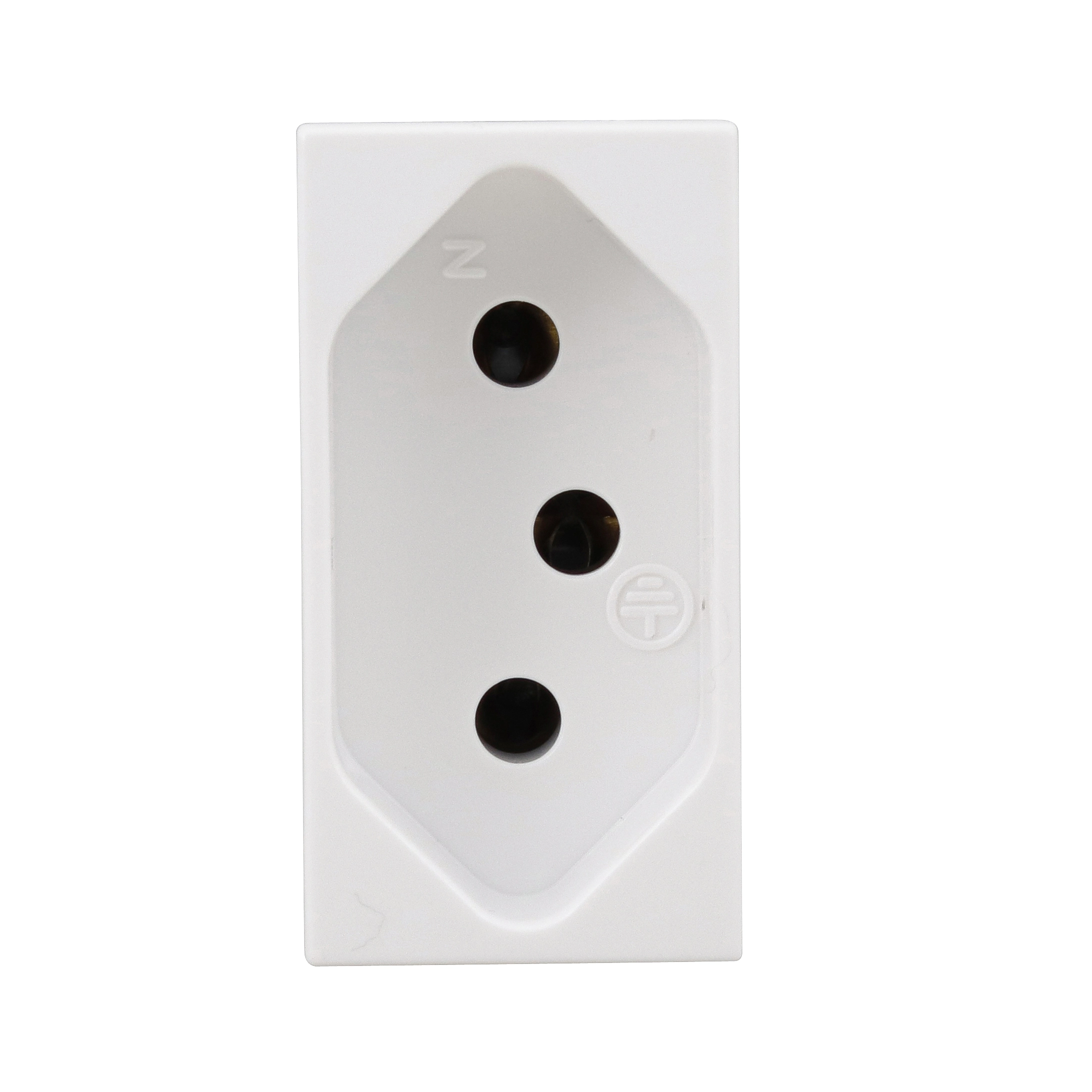 Tomada 2 Polos + Terra sem Obturador 10a 220v Simon 30 Branco