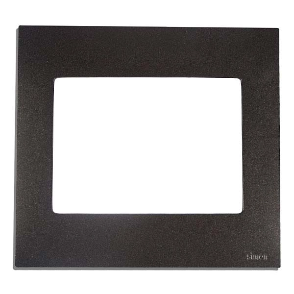 Acabamento para Placa sem Suporte 4x4 6Módulos Preto Artico 27 Play Simon