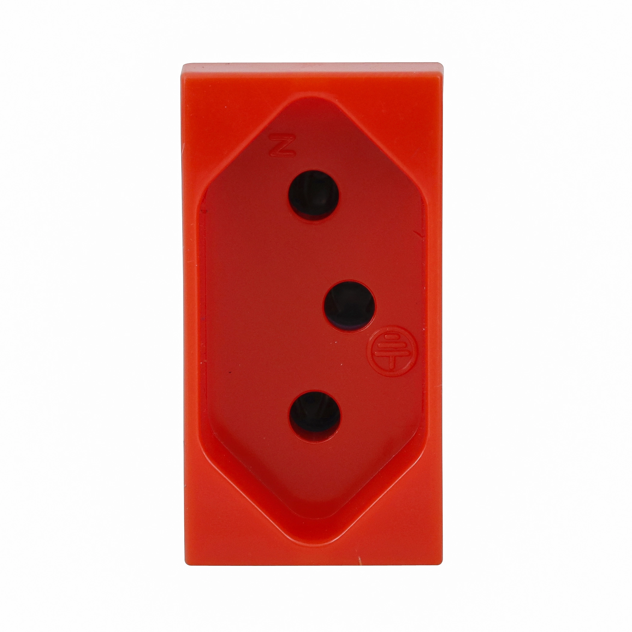 Módulo de Tomada de Energia 10A Vermelho S30 ou S35 Simon