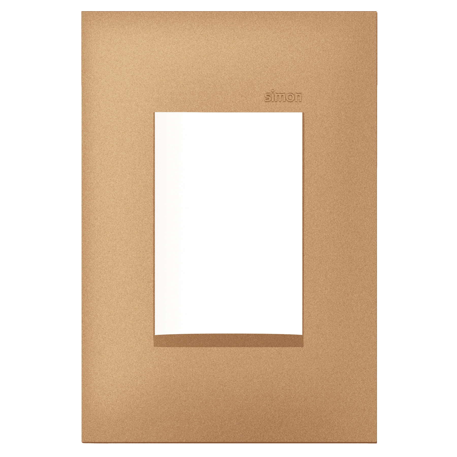 Placa 3 Postos 4X2 Rosê Gold Simon 36
