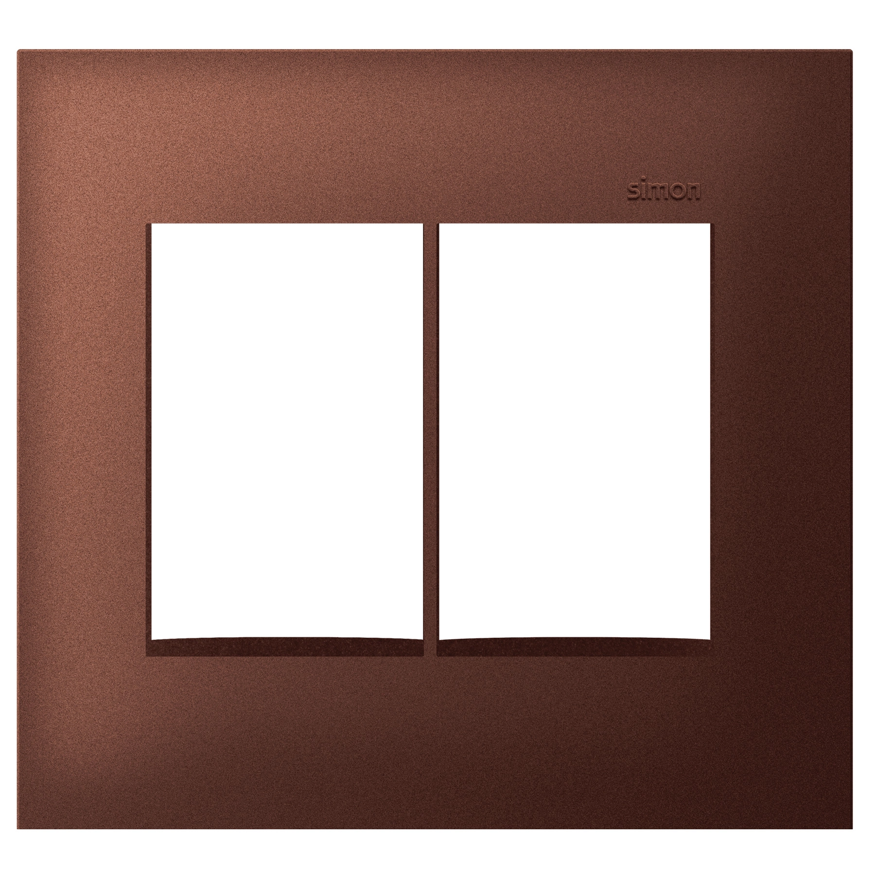 Placa 6 Postos 4X4 Aço Corten Simon 35