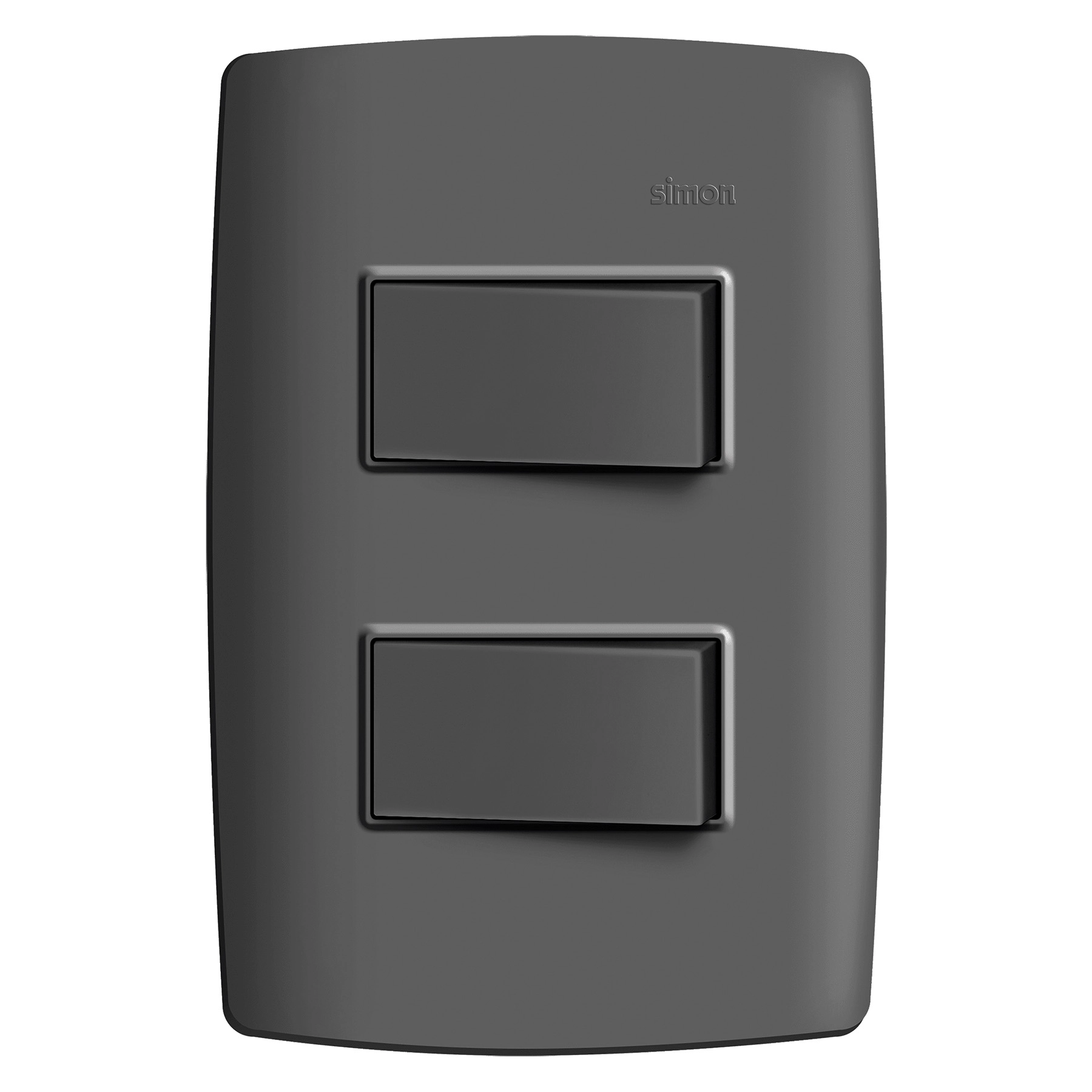 Conjunto 2 Interruptores Simples 10A 250V Grafite Simon 30