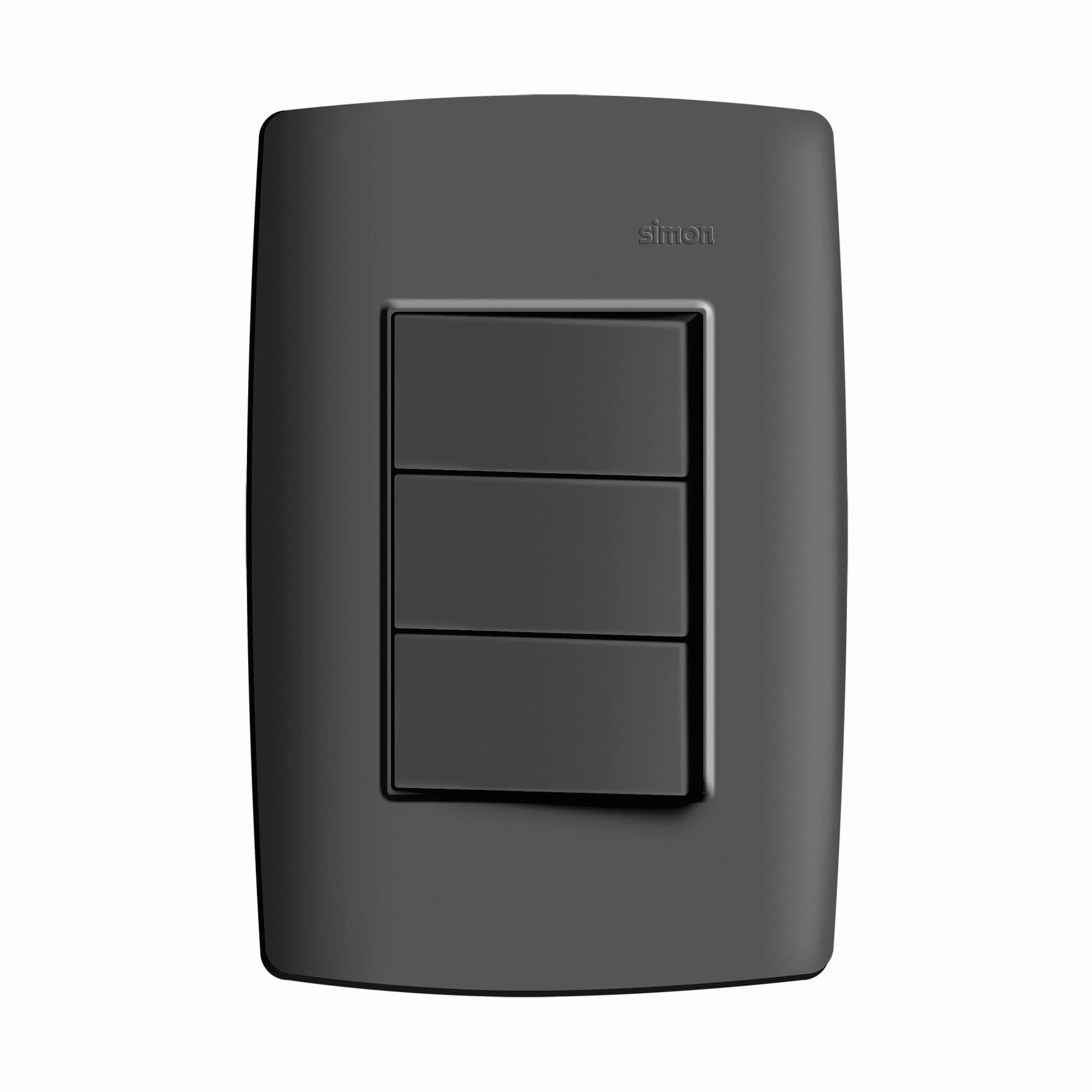 Conjunto 3 Interruptores Simples 10A 250V Grafite Simon 30