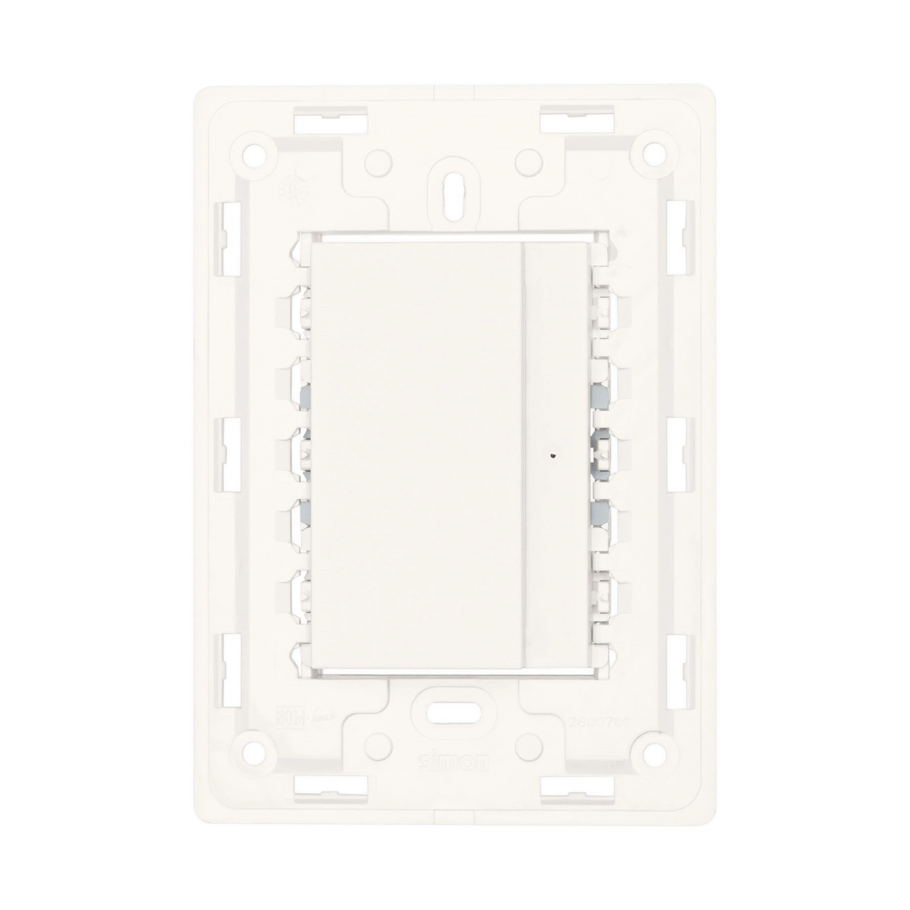 Interruptor Para Cartão Com Suporte 6A 250V 3 Módulos Branco Simon 26