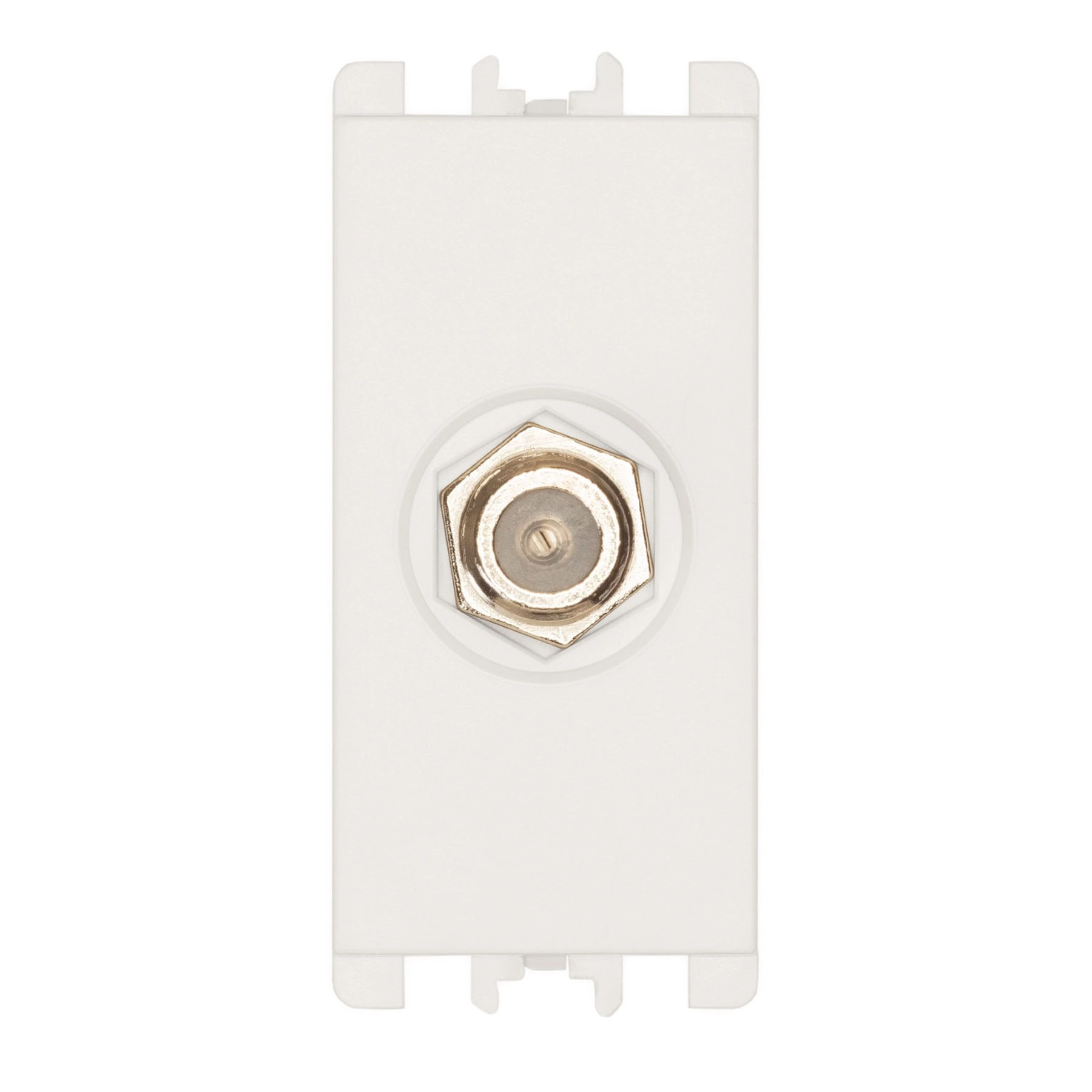 Módulo Tomada Coaxial para TV 75 OHMS Branco Simon 26