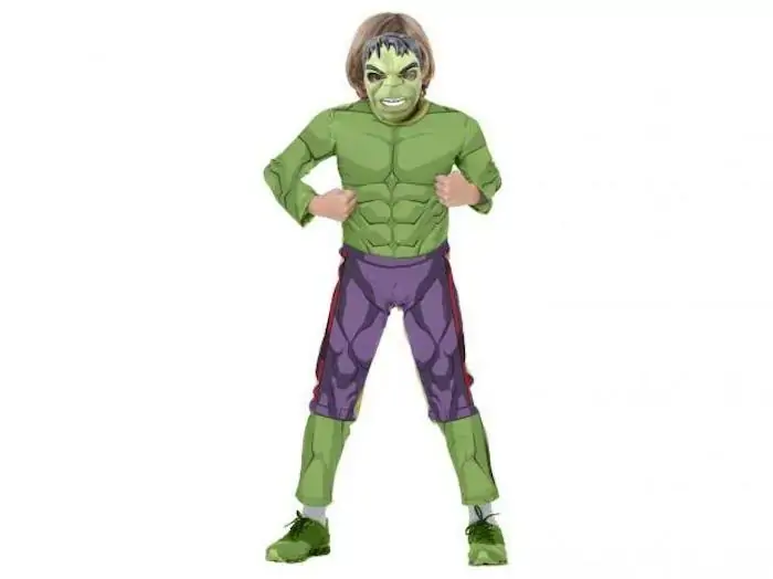 Fantasia Hulk Classica Longa Tam.g