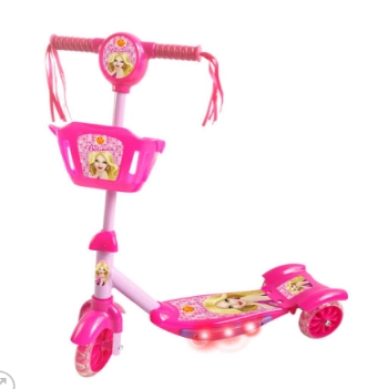 Patinete Com Cesta Rosa Dm Toys 5027