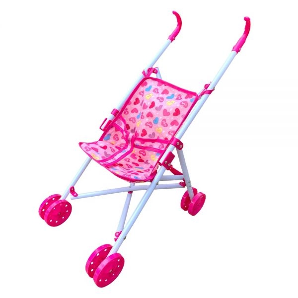 Carrinho Para Boneca Passeio Divertido Guarda Chuva Dm Toys