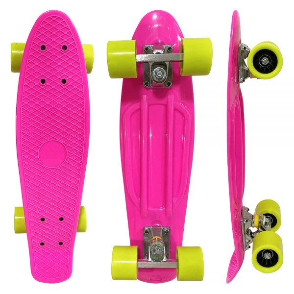 Skate Mini Cruiser Dm Radical Rosa Dm Toys