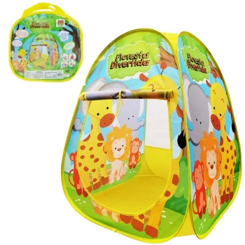 Barraca Infantil Floresta Divertida Toca 72x70x90 Cm Poliéster, Dm Toys DMT6085, +3 Anos - 148232