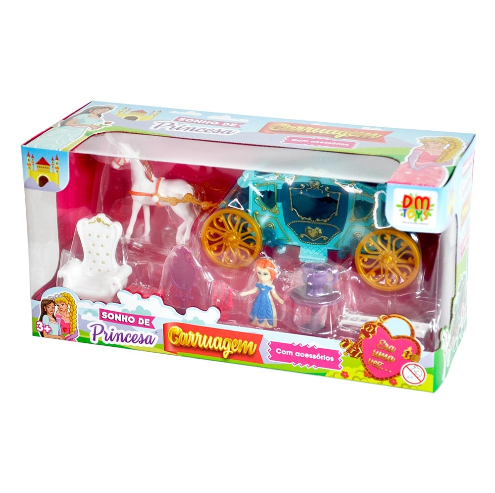Carruagem Sonho Princesa Acessorios Dmt6300 Dm Comercial