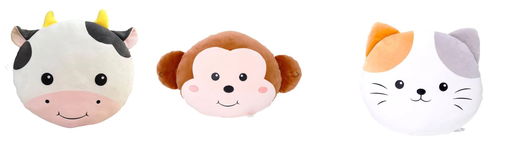 Almofada Pelucia Amigos Coracao Cara Bichos Sortido Ref.dmt6469