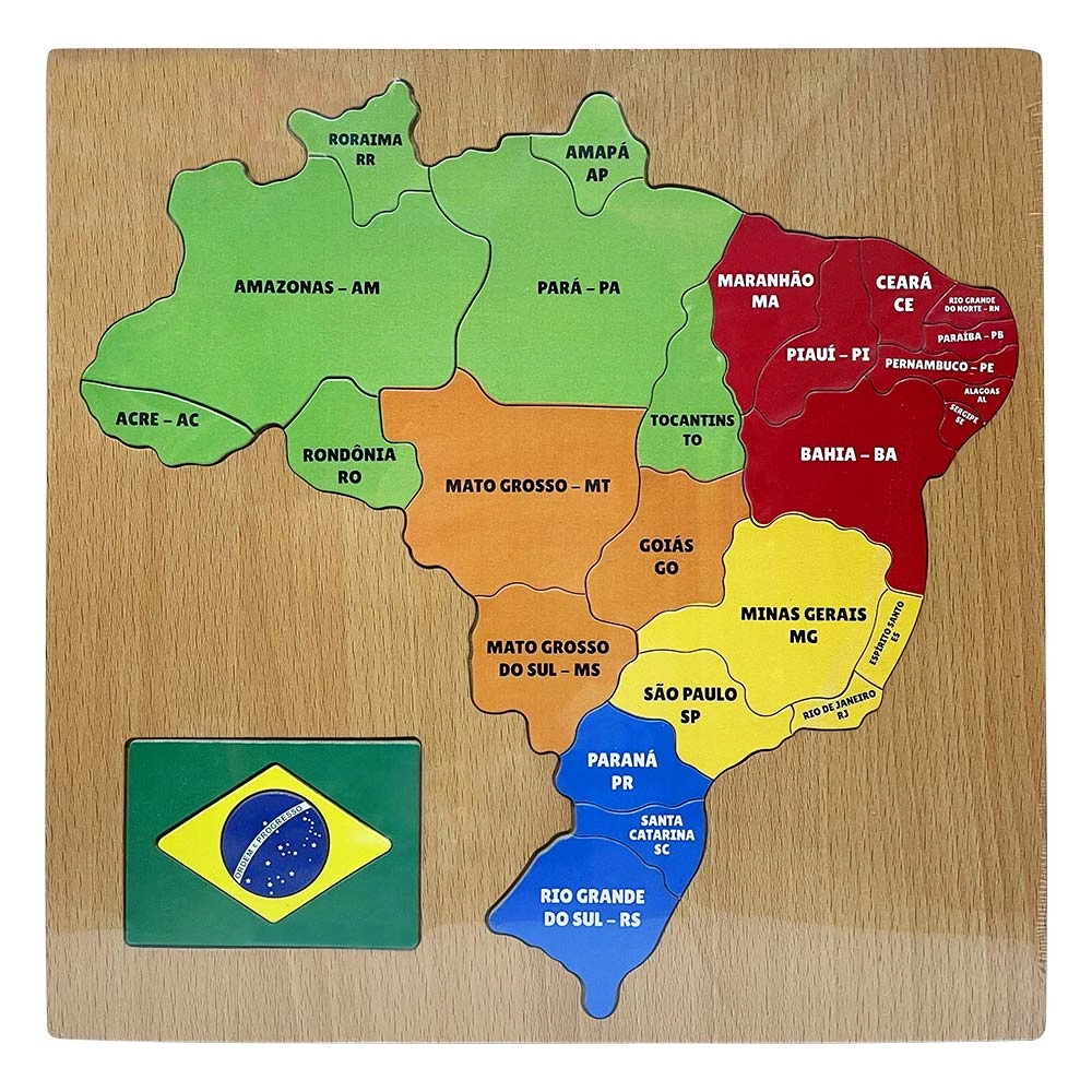 Didaticos Aprenda Brincando Mapa Brasil