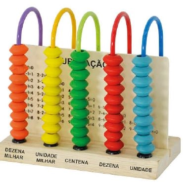 Didaticos Aprenda Brincando Abaco 5 Hastes Ref.dmt6495