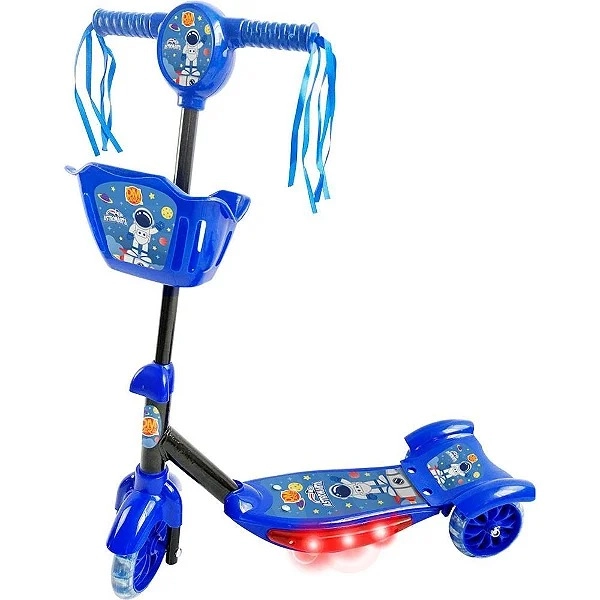 Patinete Dm C/cesta Astronauta