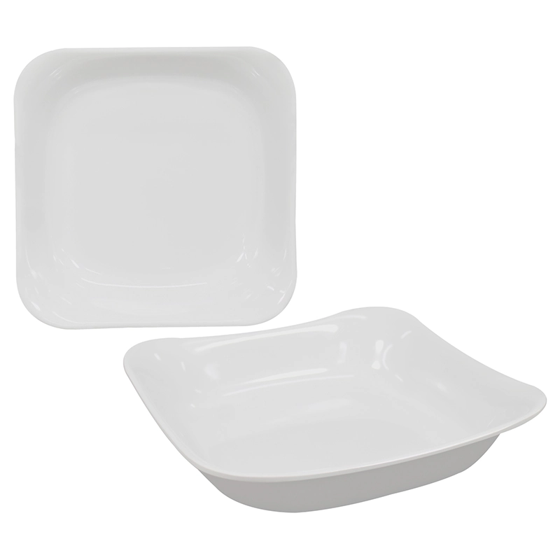 Mel Branca Saladeira Quadrada 23,5cm 29136bb