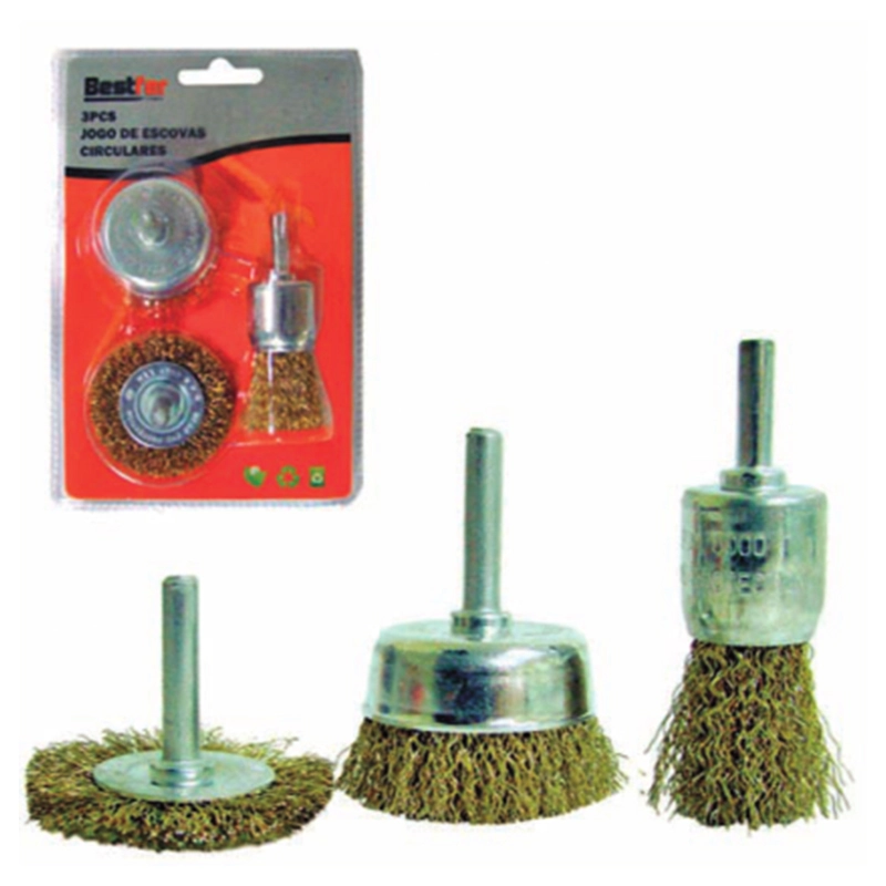 Kit Escova Aco Circ.3pc 0104 Bestfe