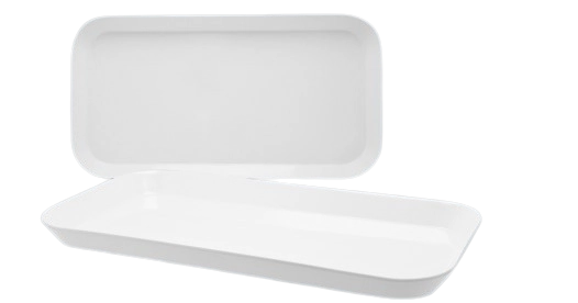 Travessa Ret 6cm Branca