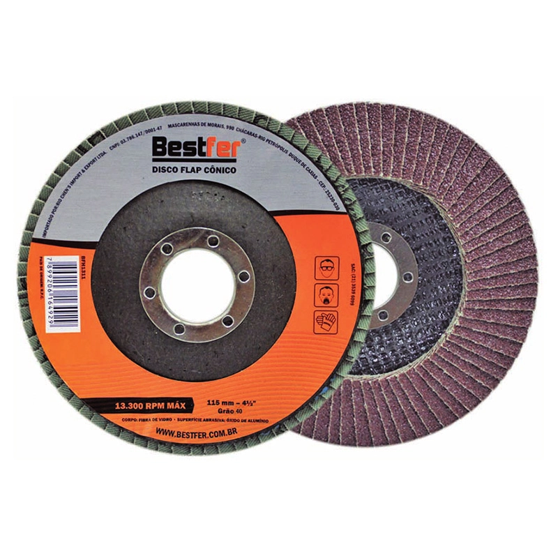 Disco Flap Conico 4 1 2pol Grao 40 Bfh1311 Bestfer